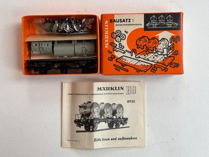 Ongebouwd Märklin 4920 (4520) Behältertragwagen VTG, Hobby en Vrije tijd, Modeltreinen | H0, Nieuw, Wagon, Wisselstroom, Märklin