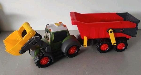 Grote tractor met aanhanger, licht en geluid, Kinderen en Baby's, Speelgoed | Speelgoedvoertuigen, Zo goed als nieuw, Ophalen of Verzenden