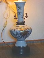 TKA oude (vloer)-lamp; evt met hoge gebroken-witte kap, Ophalen of Verzenden, Gebruikt, Metaal, 100 tot 150 cm