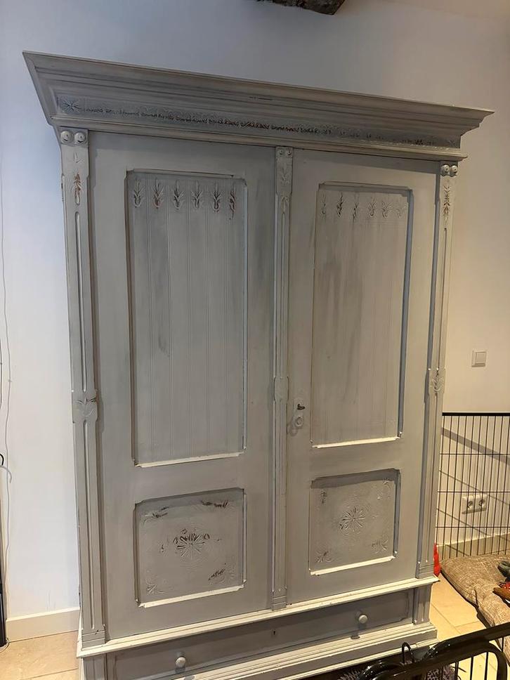 Nieuwe Brocante Linnenkast Van Dijk & Ko, Huis en Inrichting, Kasten | Kledingkasten, Nieuw, 150 tot 200 cm, 100 tot 150 cm, 50 tot 75 cm