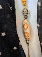 D91 Dzi - Tibetan old Agate 3 eyed dzi, Antiek en Kunst, Kunst | Niet-Westerse kunst, Ophalen of Verzenden