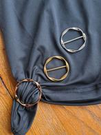 Ringen voor shirt of sjaal nieuw, Verzenden, Zo goed als nieuw, Zwart, 100 cm of meer