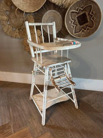  Brocante kinderstoel, Ibiza boho stijl  beschikbaar voor biedingen