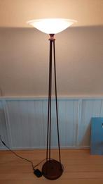 Mooie staande uplight vloerlamp. Halogeen., Huis en Inrichting, Lampen | Vloerlampen, Ophalen, Gebruikt, Glas, 150 tot 200 cm