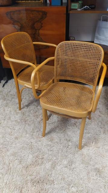 Vintage Josef Hoffmann stoelen.