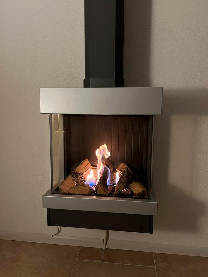 Prachtige Dru Diablo gaskachel, sierkachel, bijverwarming, Huis en Inrichting, Kachels, Zo goed als nieuw, Hangend, Gaskachel