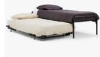 Bed met onderschuifbed zwart, Huis en Inrichting, Ophalen, Gebruikt, Eenpersoons, Zwart