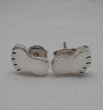 Zilveren oorknoppen voetjes nr.498, Sieraden, Tassen en Uiterlijk, Verzenden, Zo goed als nieuw, Knopjes of Stekers, Zilver