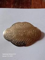 Zilveren biedermeier broche, Antiek en Kunst, Ophalen of Verzenden
