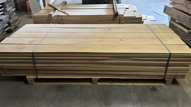 Eiken vellingdelen geschaafd mes en groef, Doe-het-zelf en Verbouw, Hout en Planken, Plank, Eiken, 250 tot 300 cm, Minder dan 25 mm