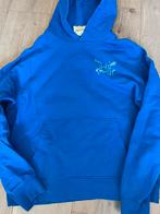 Blauwe hoodie trui in gold we trust maat l valt als m, Ophalen of Verzenden, Zo goed als nieuw, Blauw