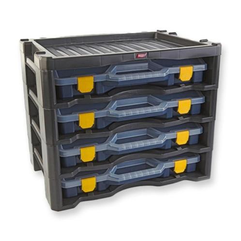 Nieuwe Multibox 3 Behuizing met 4 Sorteerkoffers Blauw, Doe-het-zelf en Verbouw, Overige Doe-het-zelf en Verbouw, Nieuw, Ophalen