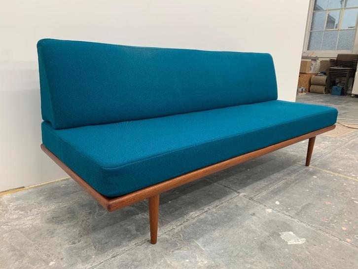 Vintage design Minerva sofa Peter Hvidt France&Son, Huis en Inrichting, Fauteuils, Zo goed als nieuw, Hout, Metaal, Stof, 125 cm of meer