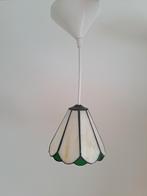 Glas in Lood Hanglamp, Huis en Inrichting, Lampen | Hanglampen, Vintage, Ophalen of Verzenden, Zo goed als nieuw, Glas