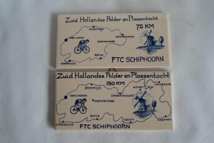 Sphinx Tegel FTC Schiphoorn 2x, Antiek en Kunst, Antiek | Wandborden en Tegels, Ophalen of Verzenden