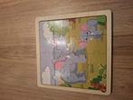 Houten kinderpuzzel, 2 tot 4 jaar, 10 tot 50 stukjes, Ophalen of Verzenden, Zo goed als nieuw