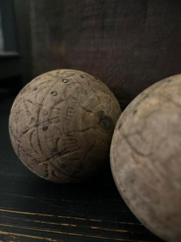 Set india houten decoratie ballen sleets imperfect beschikbaar voor biedingen