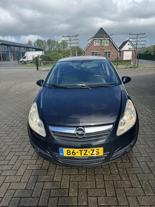 Opel Corsa 1.2 16V 5D WR 2007 Zwart, Auto's, Opel, Particulier, Corsa, Benzine, B, Hatchback, Handgeschakeld, Origineel Nederlands