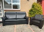GRATIS bankstel+stoel afhalen, Huis en Inrichting, Ophalen of Verzenden, Gebruikt, 75 tot 100 cm, Leer