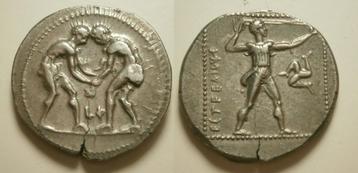 Griekse munt Aspendos - AR Stater - 375-325 BC beschikbaar voor biedingen