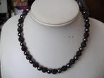 Een mooie Hematiet met Strass Bollen edelstenen ketting, Sieraden, Tassen en Uiterlijk, Antieke sieraden, Verzenden, Overige materialen