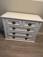 Mooie witte ladekast, Huis en Inrichting, Ophalen, 100 tot 150 cm, 5 laden of meer, Zo goed als nieuw
