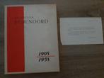 Feyenoord jubileumboek 50 jaar 1908-1958 met brief erbij, Verzamelen, Sportartikelen en Voetbal, Boek of Tijdschrift, Gebruikt