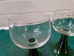 luminarc frans wijnglazen groene voet, Verzamelen, Glas en Borrelglaasjes, Ophalen of Verzenden, 'T Olde Gre-j, Info@toldegrej.nl