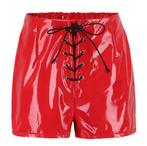 Rode kunst leren hot pants broekje wetlook rood dames sexy, Kleding | Dames, Broeken en Pantalons, Verzenden, Nieuw, Rood, Kort