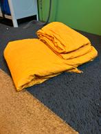 Dekbedovertrek geel 200x200/220, Ophalen of Verzenden, Zo goed als nieuw, Tweepersoons, Dekbedovertrek