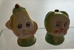 Vintage Peper & Zout Stel met Gezichtjes uit de 50e Jaren., Verzenden, Gebruikt