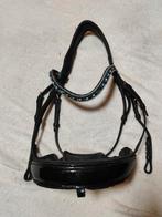 Mrs Ros Italian Leather lak met diamanten hoofdstel full, Dieren en Toebehoren, Paarden en Pony's | Hoofdstellen en Tuigage, Ophalen of Verzenden