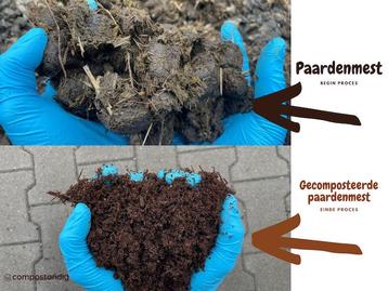 Gratis schone paardenmest beschikbaar voor biedingen