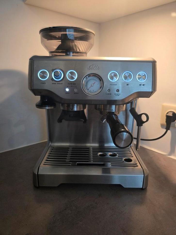Solis Grind & Infuse PRO 115a Koffiemachine, Witgoed en Apparatuur, Koffiezetapparaten, Zo goed als nieuw, Gemalen koffie, Koffiebonen