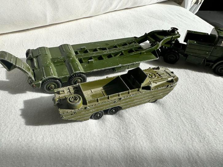 Dinky Toy Tank Transporter & DUKW Amfibievoertuig, Hobby en Vrije tijd, Modelbouw | Auto's en Voertuigen, Gebruikt, Truck, 1:50 of kleiner