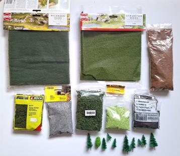 Modelbaan – diverse landschap materialen beschikbaar voor biedingen