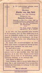 Beld van den Aleida 1880 Olst (O)-Heerlen 1946, Ophalen of Verzenden