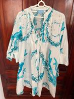NEW from Greece- lovely white turquiose dress w sea ornament, Kleding | Dames, Ophalen of Verzenden, Nieuw, Wit