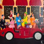 Schilderij Inez art 100 x 100 Frans terras, Antiek en Kunst, Kunst | Schilderijen | Modern, Ophalen