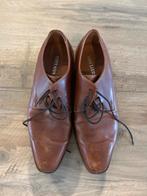Van Lier leren schoenen - maat 7.5, Ophalen, Gedragen, Bruin, Veterschoenen