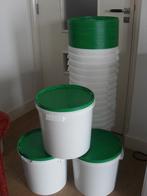 Mooie emmers 20 liter met deksel, Huis en Inrichting, Emmers, Ophalen of Verzenden, Zo goed als nieuw, Kunststof, Met deksel