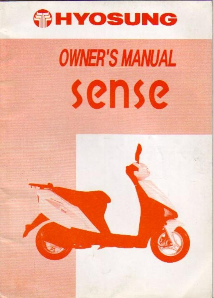 Hyosung Sense manual scooter (5491z) bromfiets, Fietsen en Brommers, Handleidingen en Instructieboekjes, Zo goed als nieuw, Ophalen of Verzenden