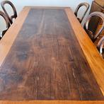 Eetset – rechthoekige tafel + 6 Biedermeier stoelen, Antiek en Kunst, Ophalen