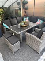 Dining lounge set 5 delig, Tuin en Terras, Tuinsets en Loungesets, Ophalen of Verzenden, Zo goed als nieuw, Wicker