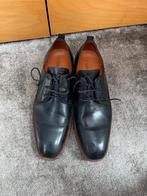 Van Lier Navy Blauwe Leren Herenschoenen Maat 44, Ophalen of Verzenden, Gedragen, Blauw, Veterschoenen