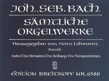Joh. Seb. Bach - Edition Breitkopf Nr. 6586 - Band 6   beschikbaar voor biedingen