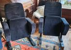 2 Bioscoopstoelen, Huis en Inrichting, Stoelen, Ophalen, Gebruikt, Twee, Zwart