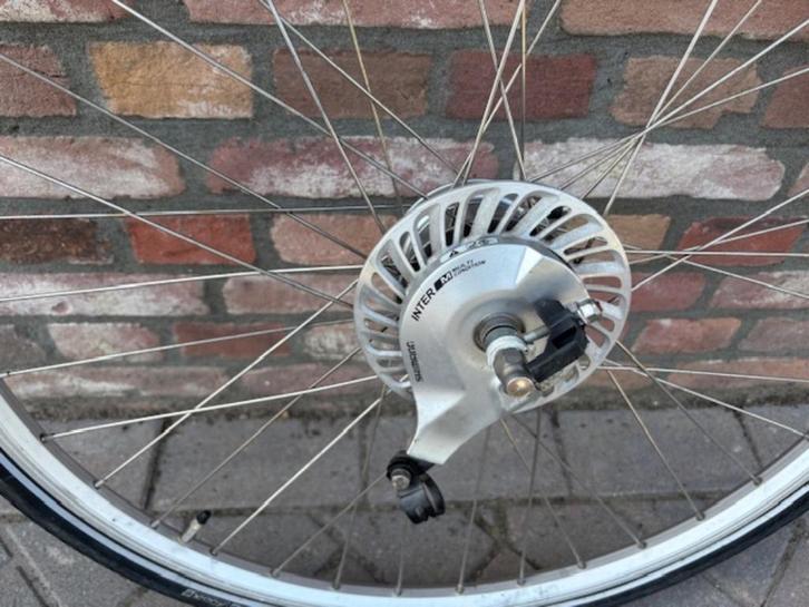 Wiel Gazelle premium shimano Nexus 8 versnellingen, Fietsen en Brommers, Fietsonderdelen, Zo goed als nieuw, Algemeen, Wiel, Ophalen