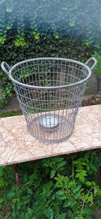 Tuinmand, draadmand vintage oude aardappelmand, Tuin, Gebruikt, Rond, Ophalen of Verzenden