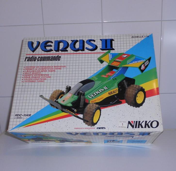 Nikko Venus 2 RC Buggy / Raceauto schaal 1:15  Vintage ., Hobby en Vrije tijd, Modelbouw | Radiografisch | Auto's, Gebruikt, Auto offroad